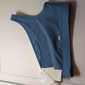 L*Space- Rookie Sports Bra- Large- Cerulean Blue